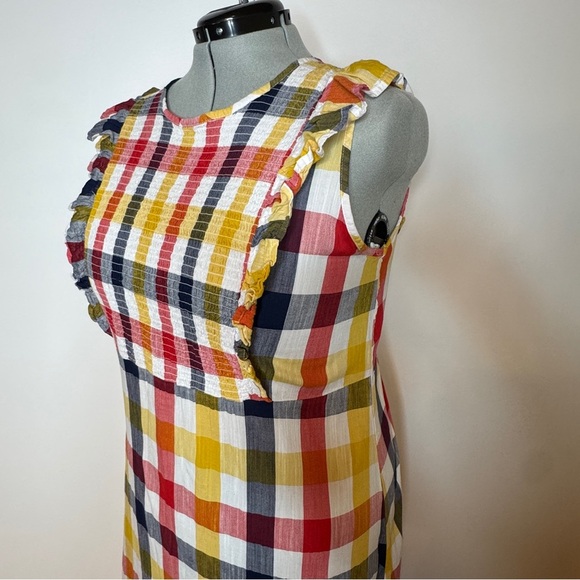 Multicolor Plaid Sleeveless Dress - Picture 2 of 4